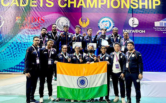 India’s medal tally at Asian Junior & Cadet Fencing Championships 2022